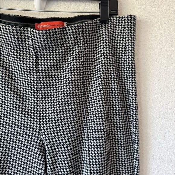 Cartonnier Anthropologie Cropped Houndstooth Straight Leg Pants Sz XL(?) Preppy - Picture 5 of 8